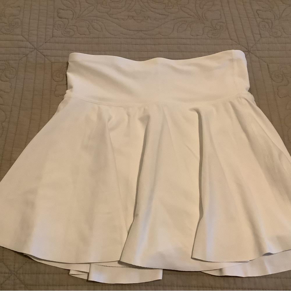 Old Navy Cream Skater Mini Skirt